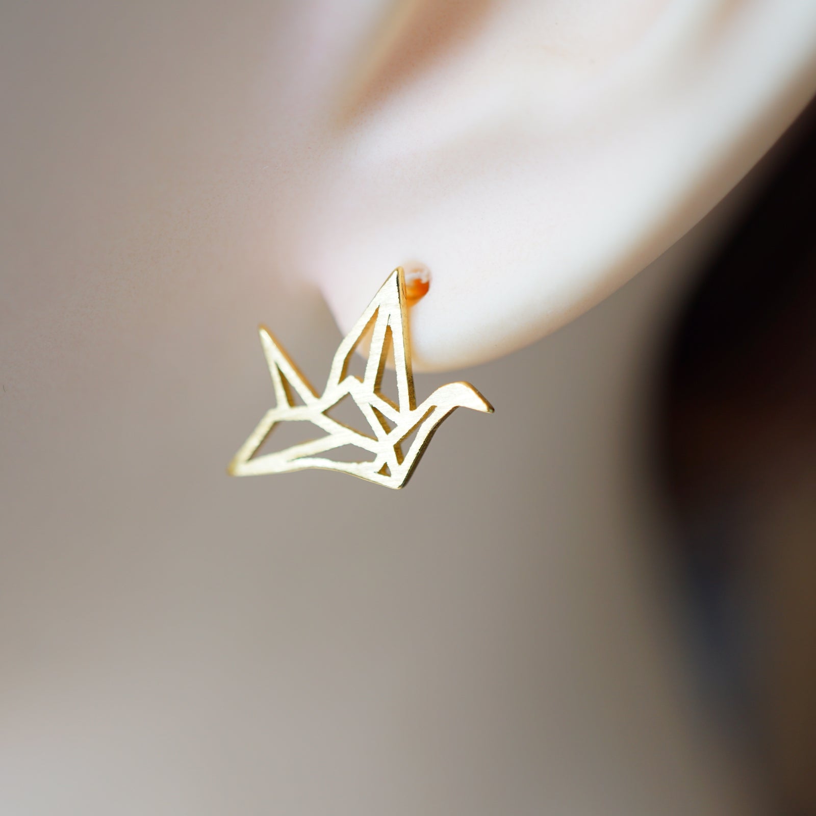 Minimalist Dove Earring Studs