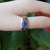 Mens or Womens Australian Triplet opal ring in 925 sterling silver