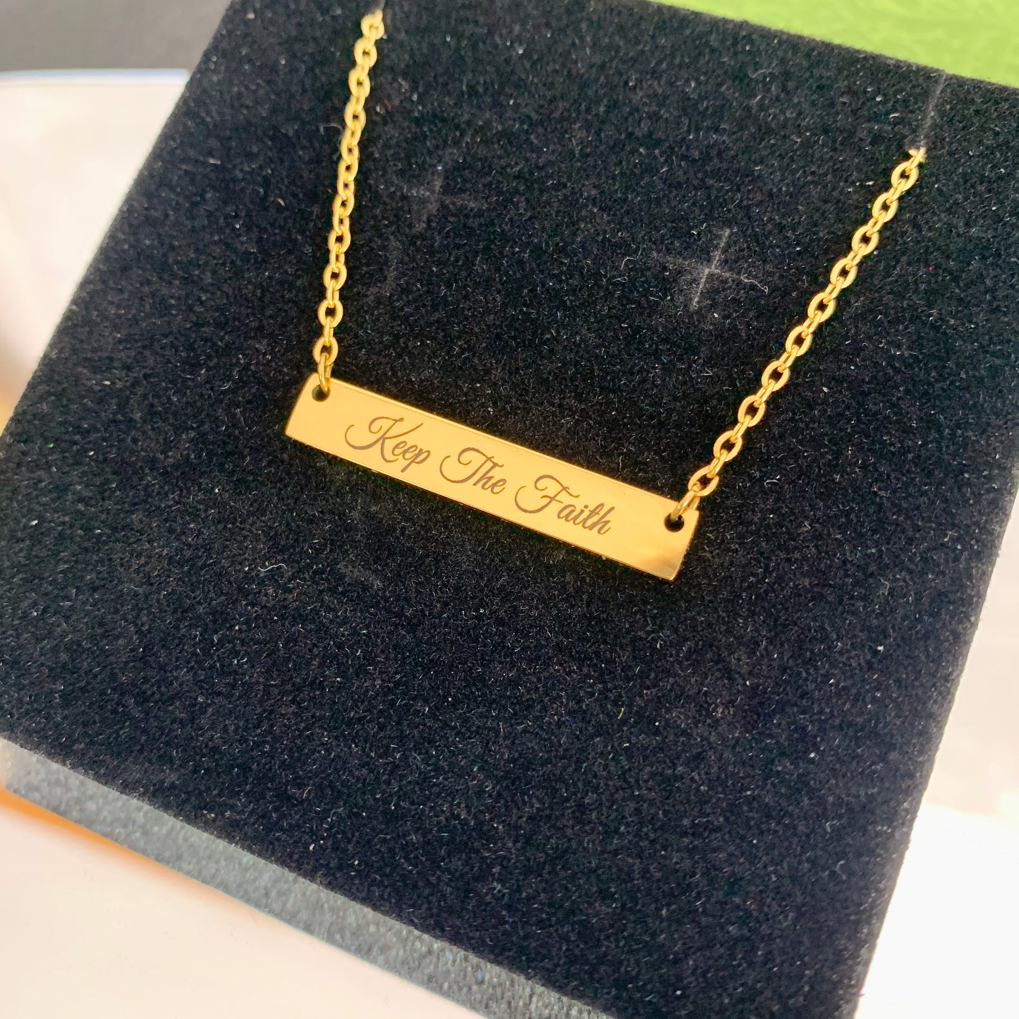 Keep The Faith Bar Necklace: The Perfect Meaningful Gift for Every Occasion