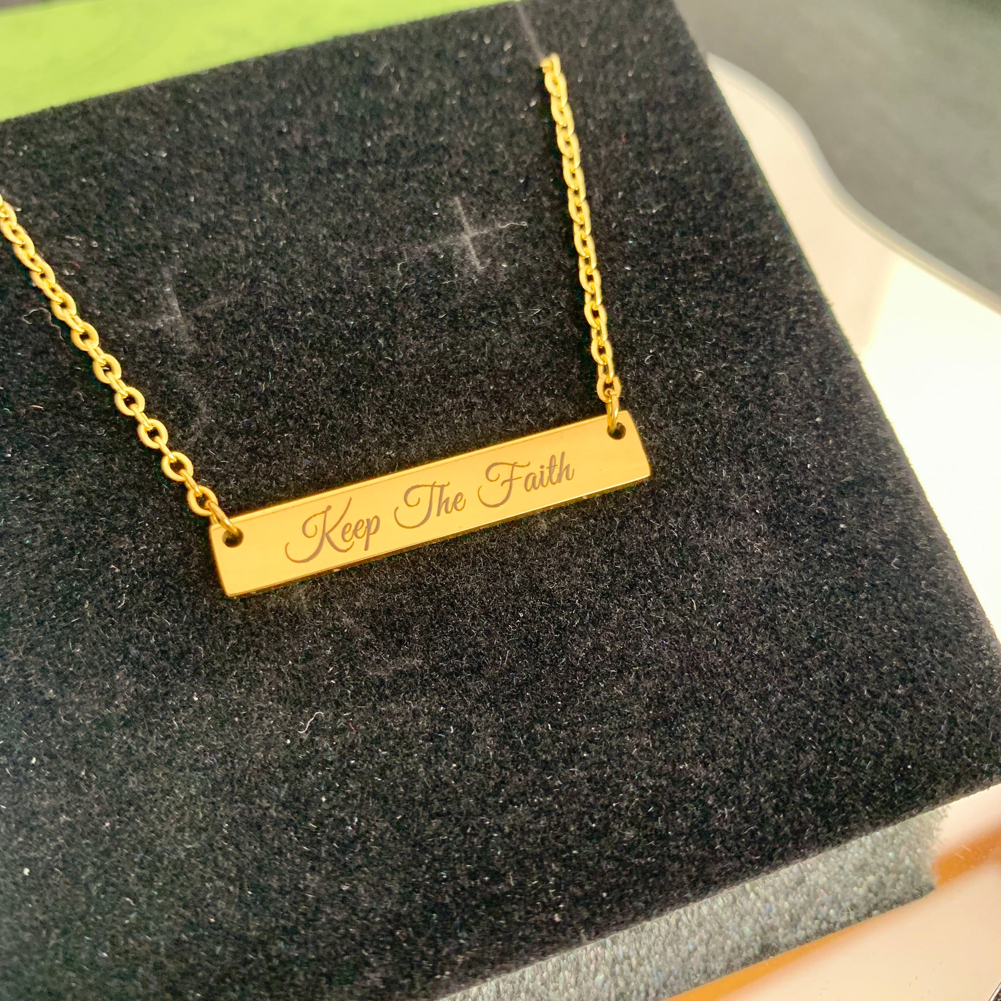 Keep The Faith Bar Necklace: The Perfect Meaningful Gift for Every Occasion