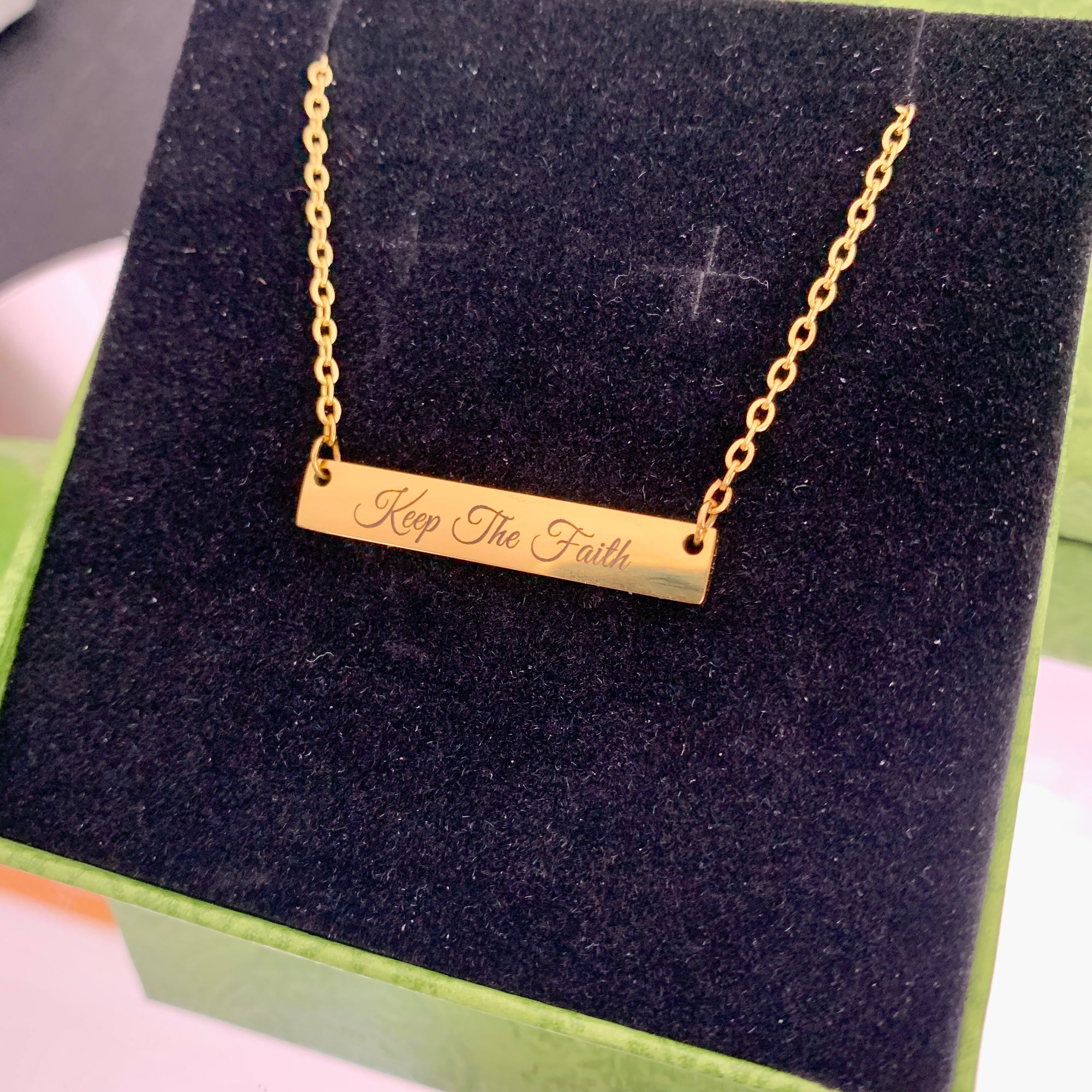 Keep The Faith Bar Necklace: The Perfect Meaningful Gift for Every Occasion