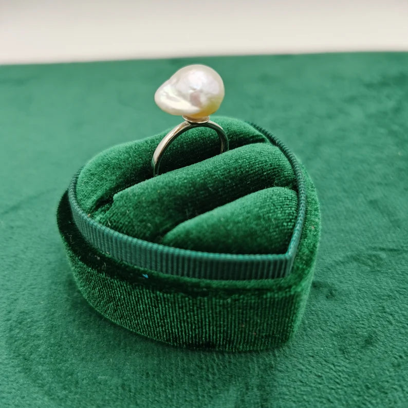 Handmade Small Baroque Pearl Ring - Original Design