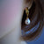 Elegant Baroque Pearl Hoop Earrings