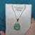 Antique Style Black Opal Necklace - 14k Gold & Freshwater Pearl