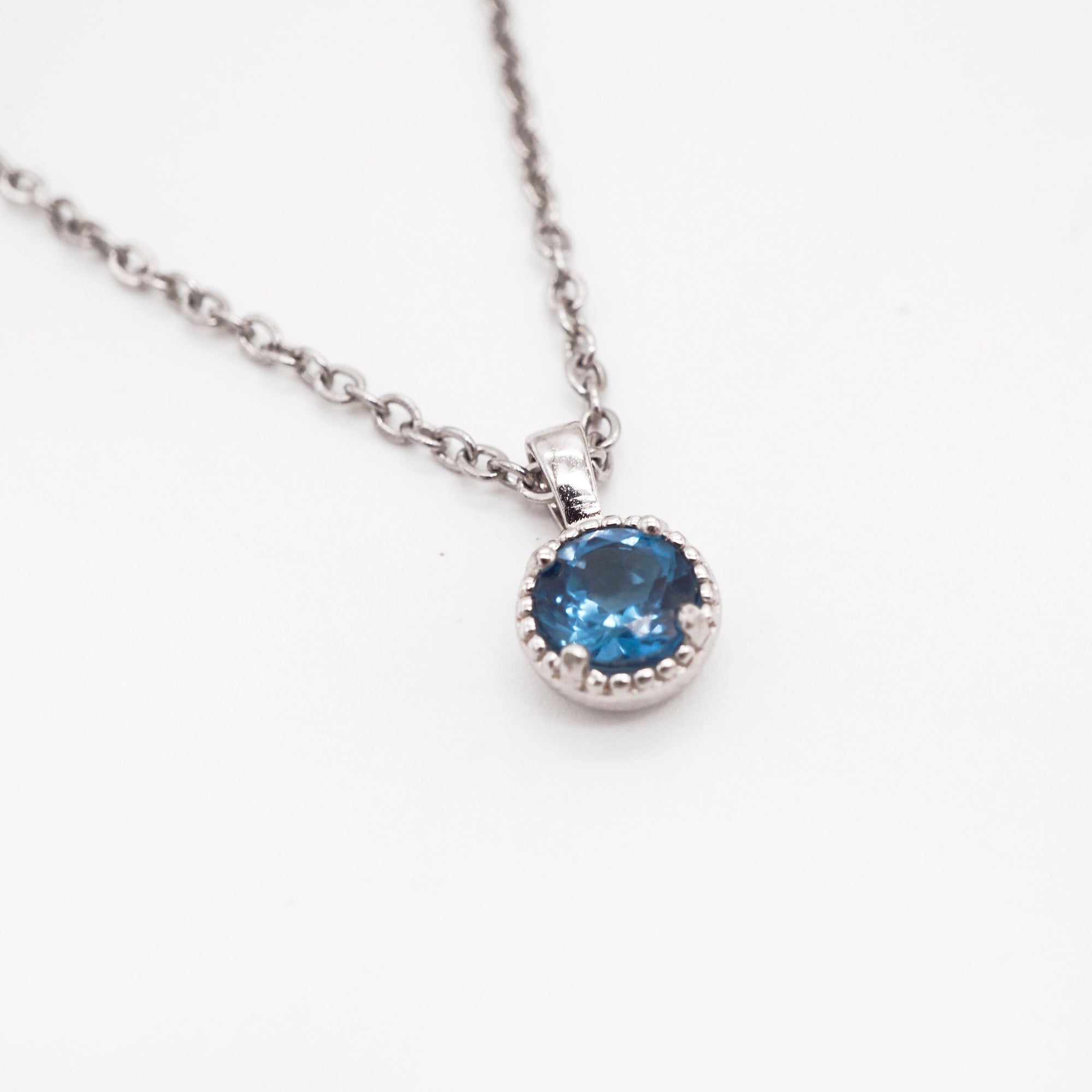 London Blue Topaz Pendant Necklace