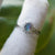 Stunning halo silver australian opal ring | australian opal triplet ring | real opal ring | natural opal ring | gift for her | opal jewelry-Vsabel Jewellery