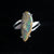 Verdant rapids australian boulder opal ring in 925 sterling silver-Vsabel Jewellery