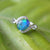 Natural Australian Opal Ring - Timeless Beauty-Vsabel Jewellery
