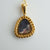 Antique Style Black Opal Necklace - 14k Gold & Freshwater Pearl-Vsabel Jewellery