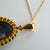 Antique Style Black Opal Necklace - 14k Gold & Freshwater Pearl-Vsabel Jewellery