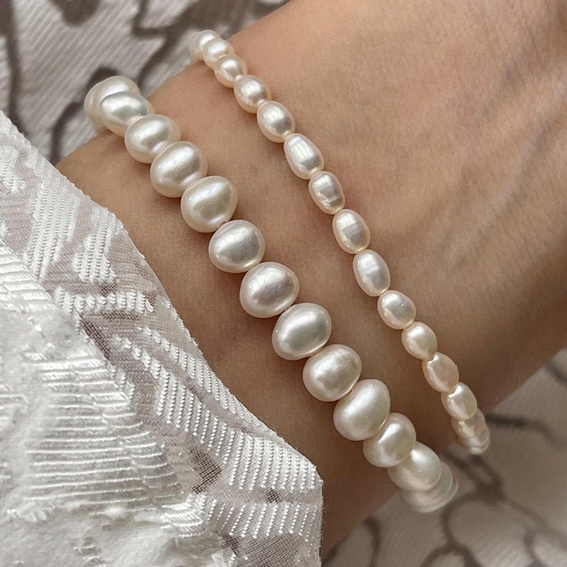 Daily wear dainty pearl bracelet-Vsabel Jewellery