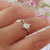 White australian opal ring, opal ring, opal ring for women, gold opal ring, genuine opal ring, opal ring for her anniversary gift-Vsabel Jewellery