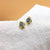 New triplet opal oval earrings, opal minimalist studs, gold earrings, dainty earrings, small stud earrings, stud earrings-Vsabel Jewellery