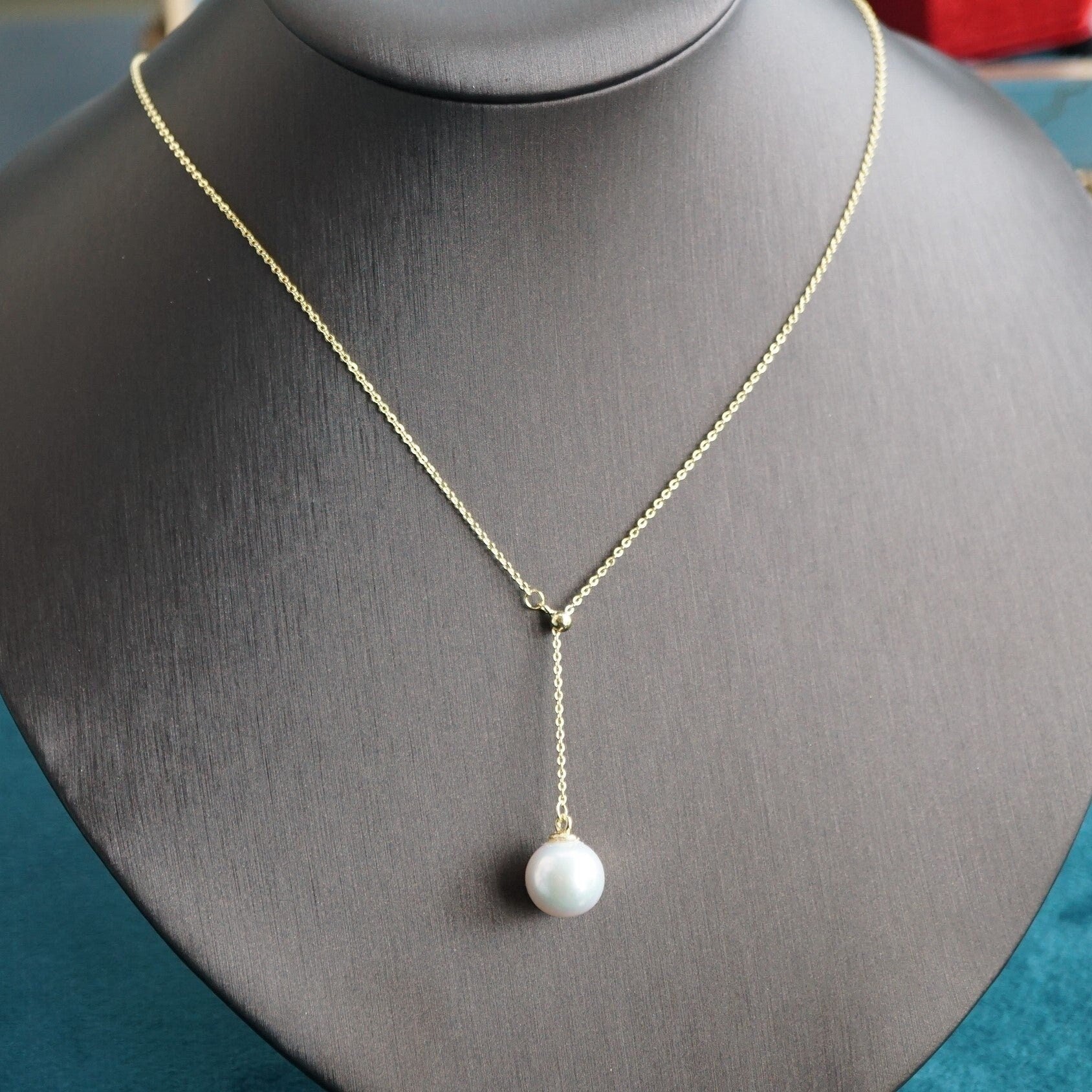 Adjustable Freshwater Pearl Pendant Necklace