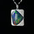 Vintage style handmade australian triplet opal pendant necklace with cubic zirconia's in 925 sterling silver, opal pendant, gift for her-Vsabel Jewellery