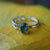 Chain Australian Triplet Opal Ring