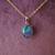 Elegant 18k Yellow Gold Triplet Opal Necklace-Vsabel Jewellery