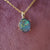 Elegant 18k Yellow Gold Triplet Opal Necklace-Vsabel Jewellery